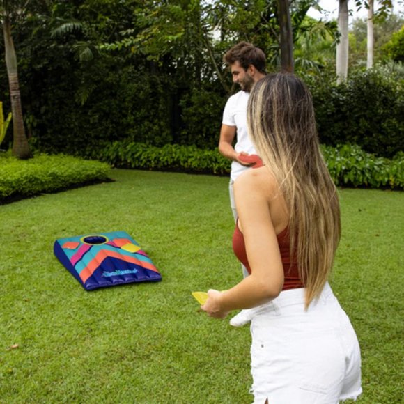 PoolCandy Inflatable Cornhole Game Pool Floating NEW! - Picture 3 of 11